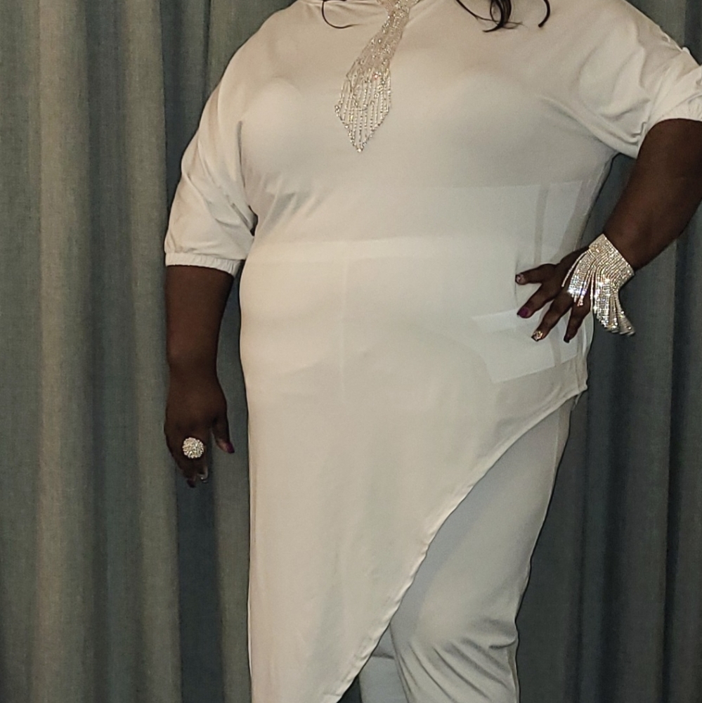White Pants Set